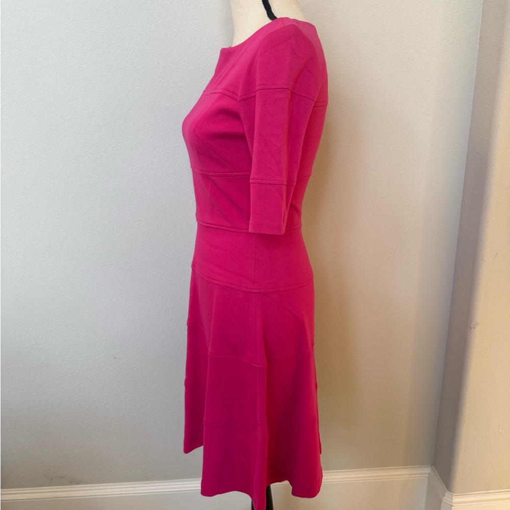 Maggy London Fuchsia Midi Dress - Picture 3 of 8